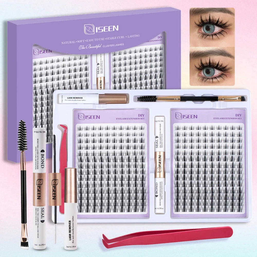 ISEEN DIY Cluster Eyelash Kit