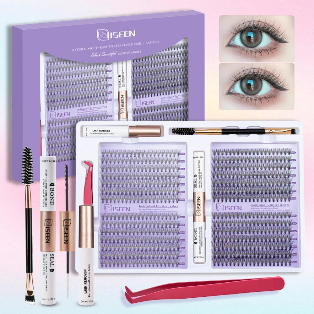 ISEEN DIY Cluster Eyelash Kit