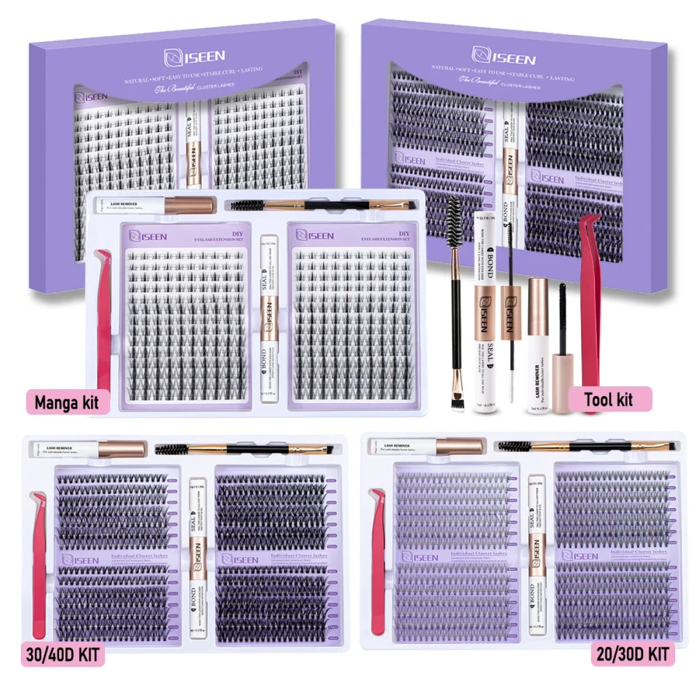 ISEEN DIY Cluster Eyelash Kit