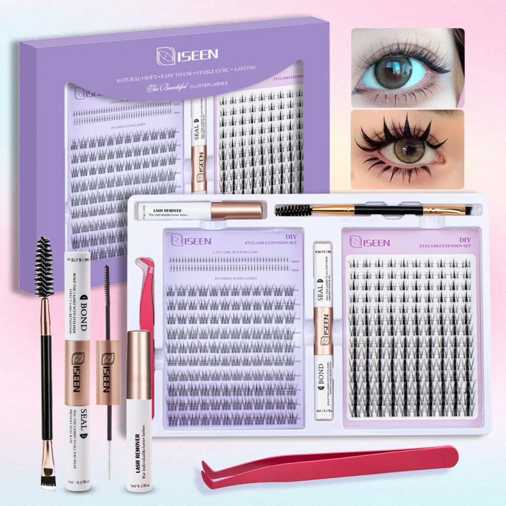 ISEEN DIY Cluster Eyelash Kit