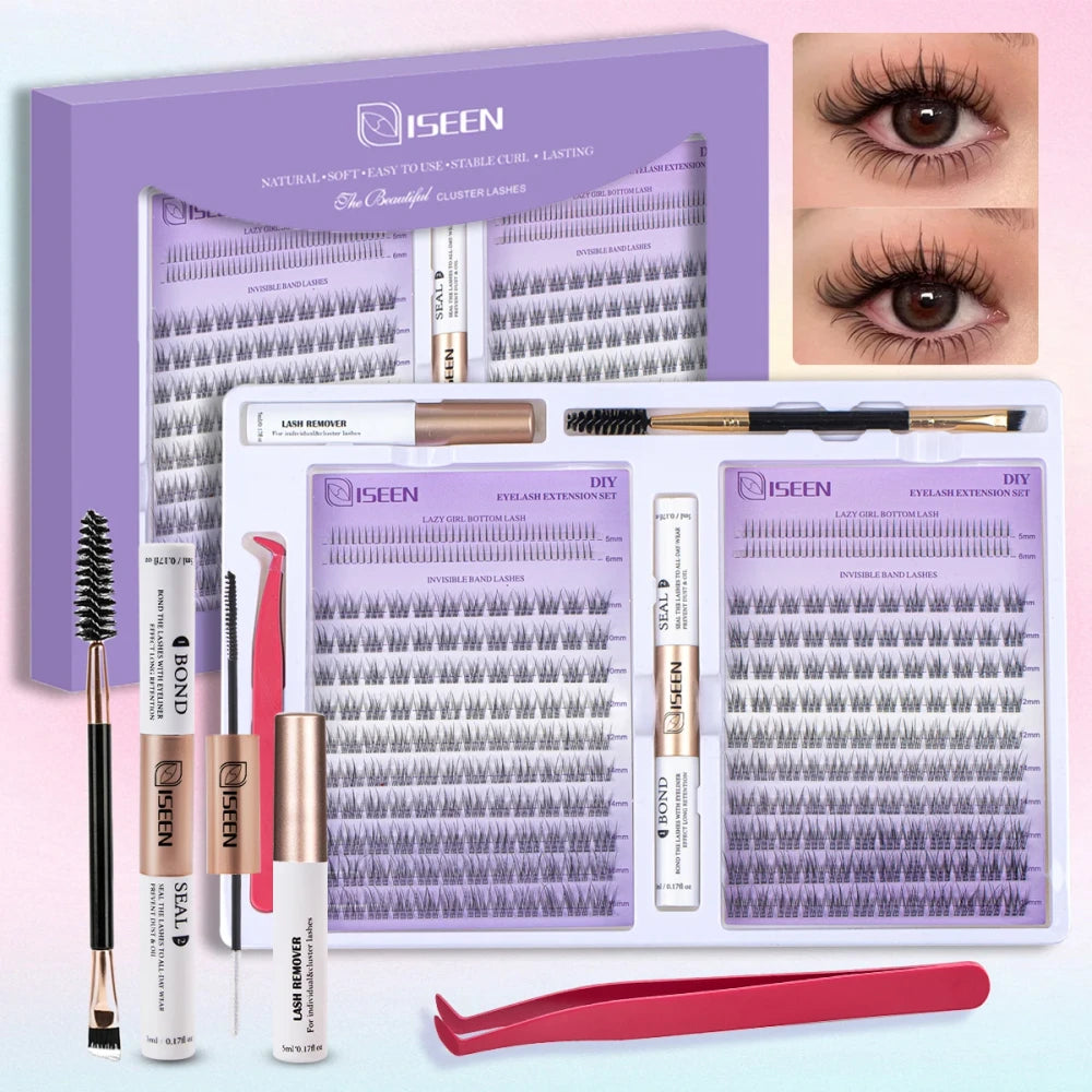 ISEEN DIY Cluster Eyelash Kit