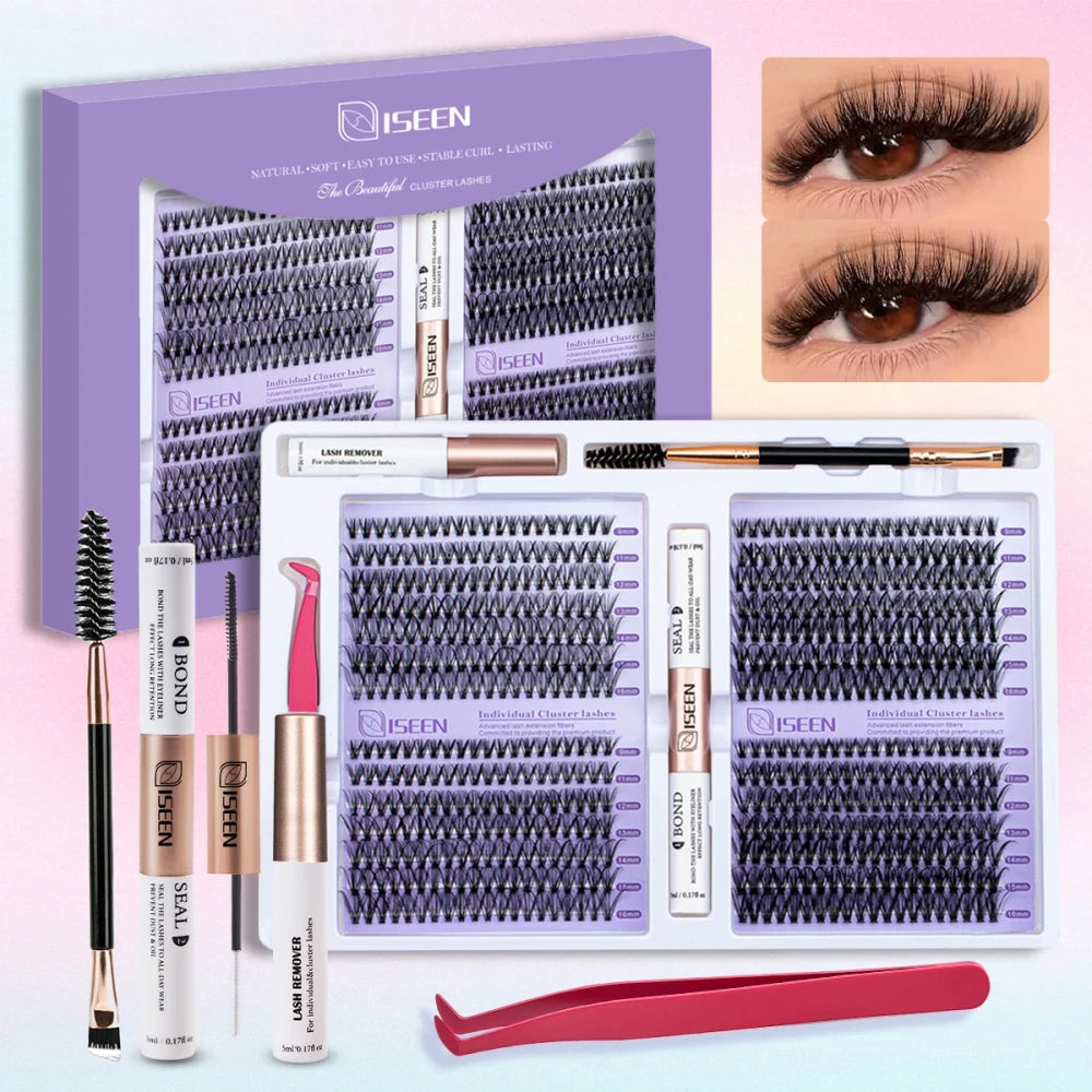 ISEEN DIY Cluster Eyelash Kit